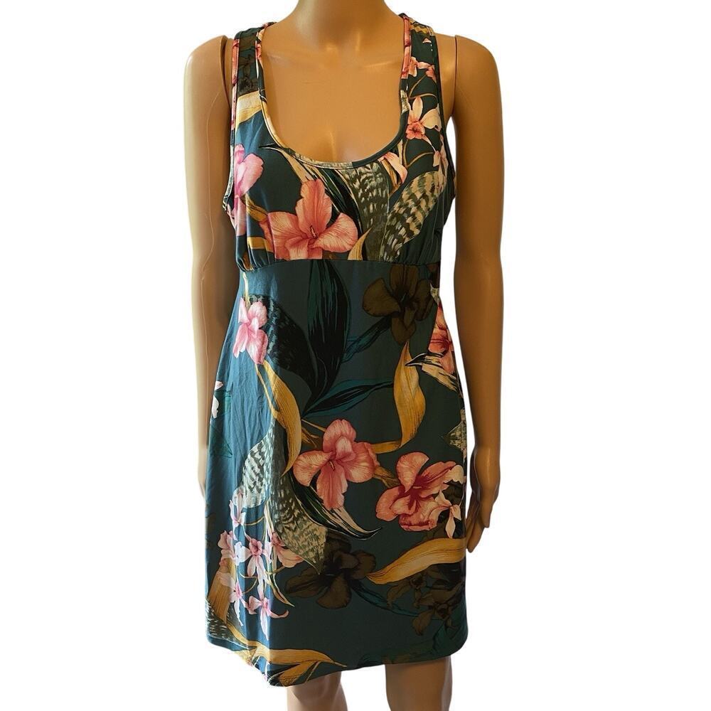 Babydoll Lingerie Mini Dress L/12-14 Colorful Floral Lace Sexy Cottagecore Beach
